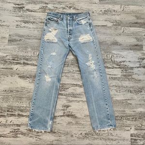 Vintage Blue Levi Jeans 501 30x33